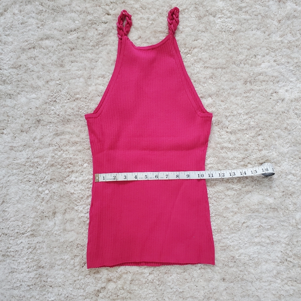 INC International Concepts Fuchsia Ribbed Tank Top - Picture 5 of 5